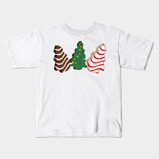 Christmas Tree Snack Cakes Kids T-Shirt